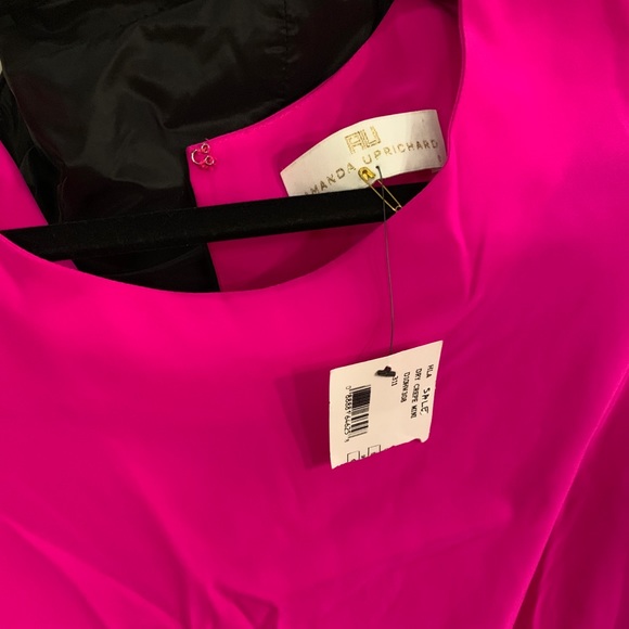 NWT Amanda Uprichard Pink Ruffle Dress Small $188 - Picture 6 of 8